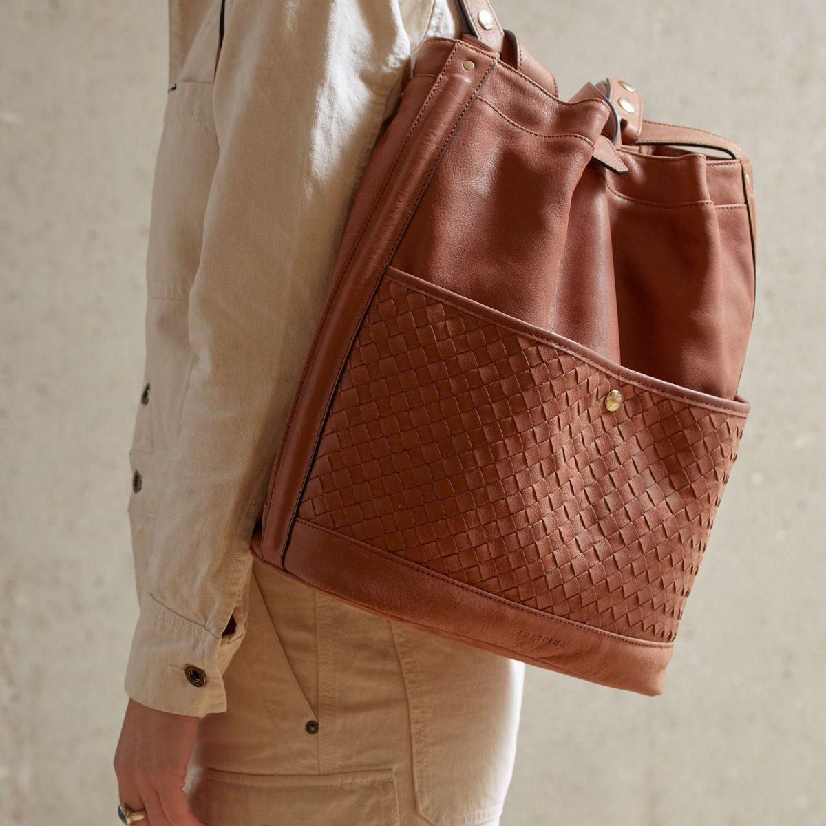 JOSEFINA BACKPACK BROWN Braided - Image 10