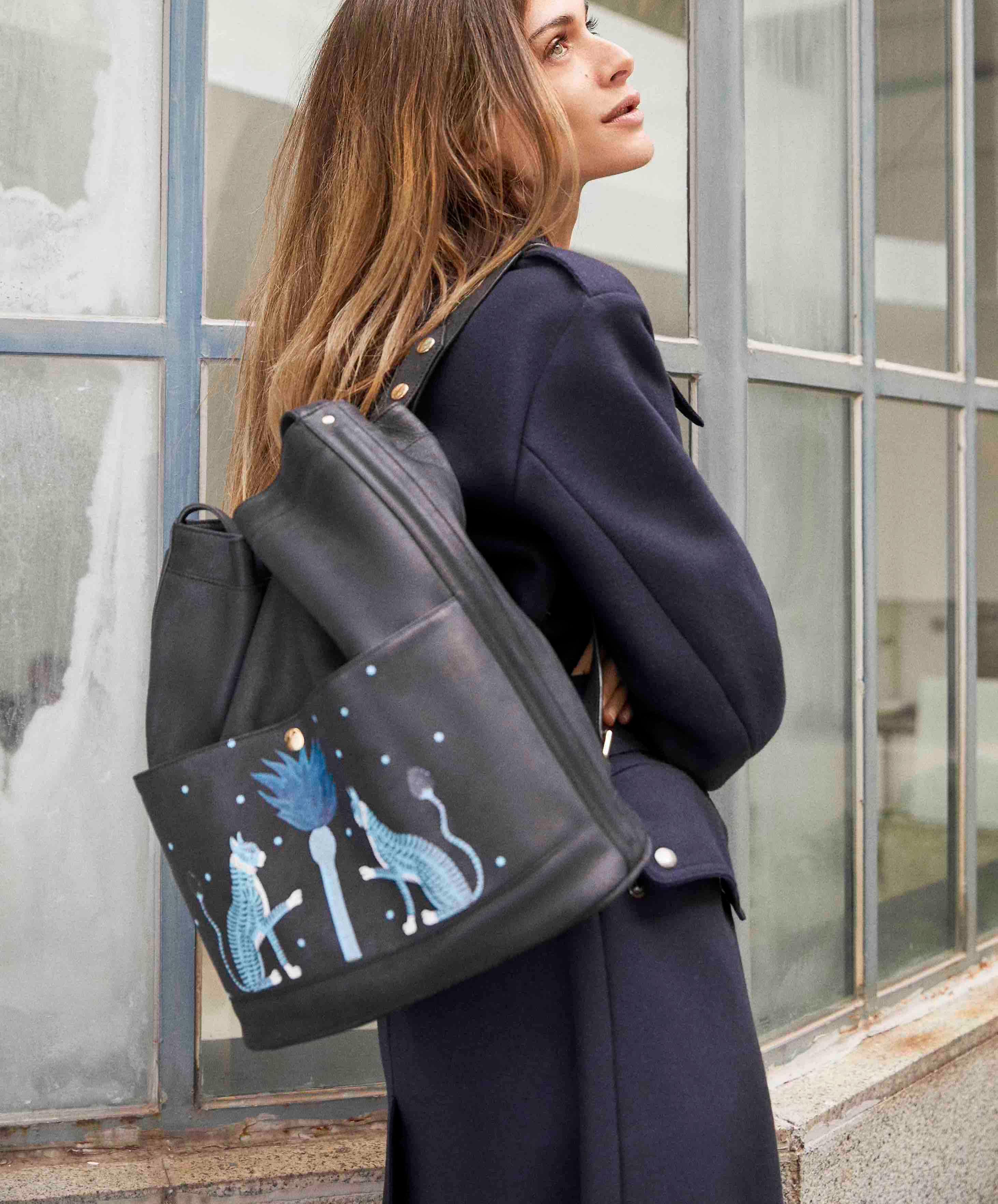 JOSEFINA BACKPACK BLACK FUNTASIA TIGERS - Image 7